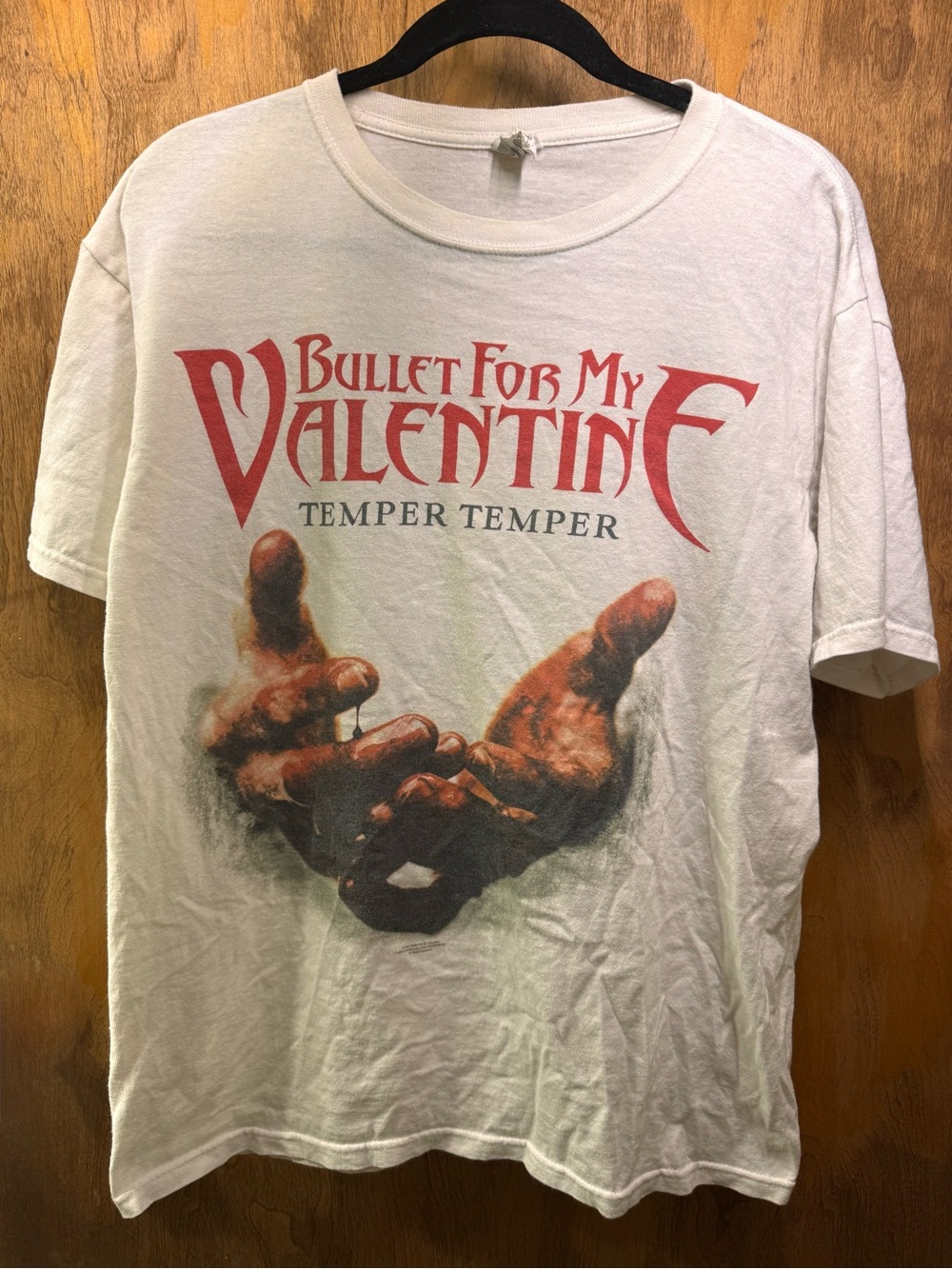 2012 Bullet For My Valentine Temper Temper Graphic Tour Shirt